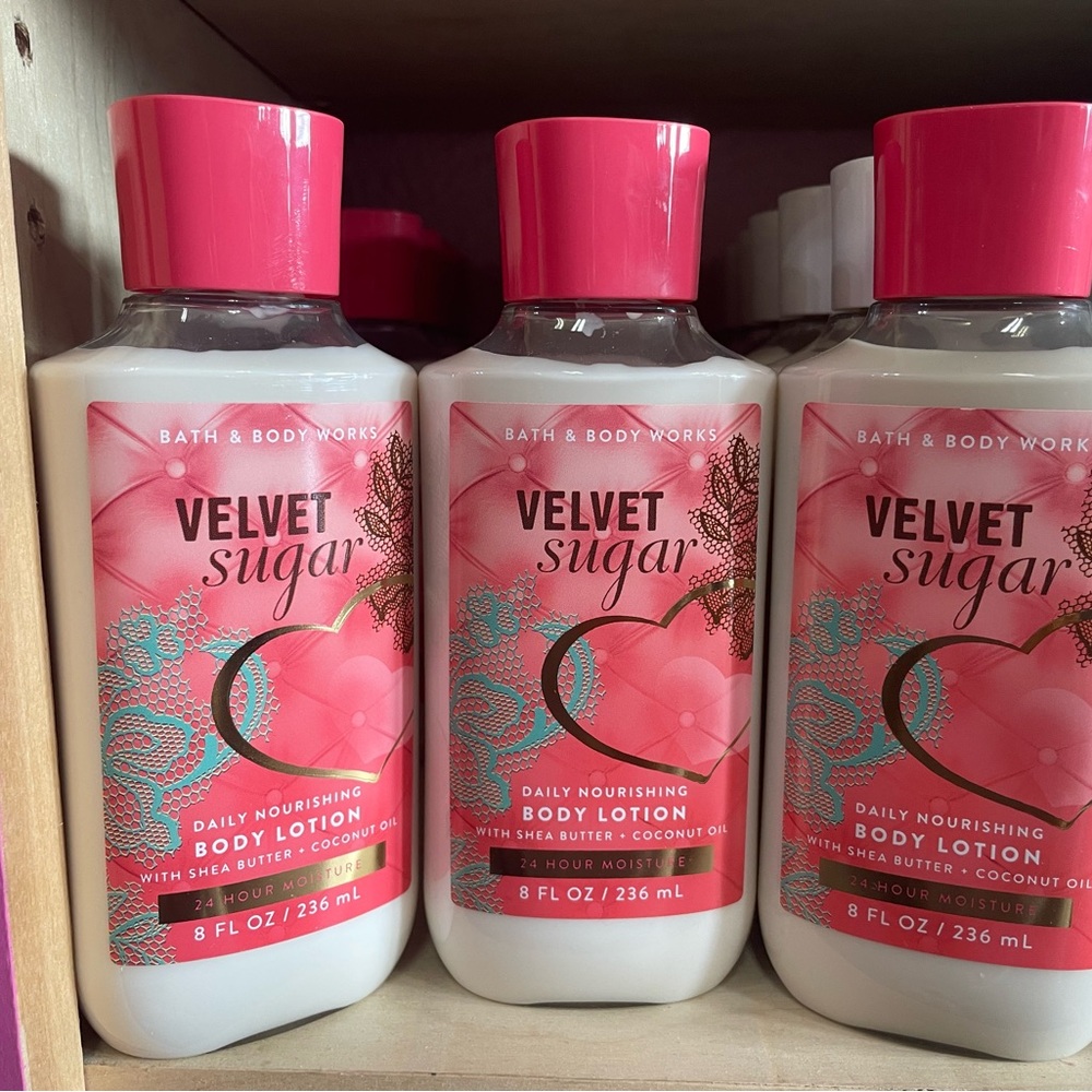 3 Bath & Body Works Pink Velvet Sugar Lotion